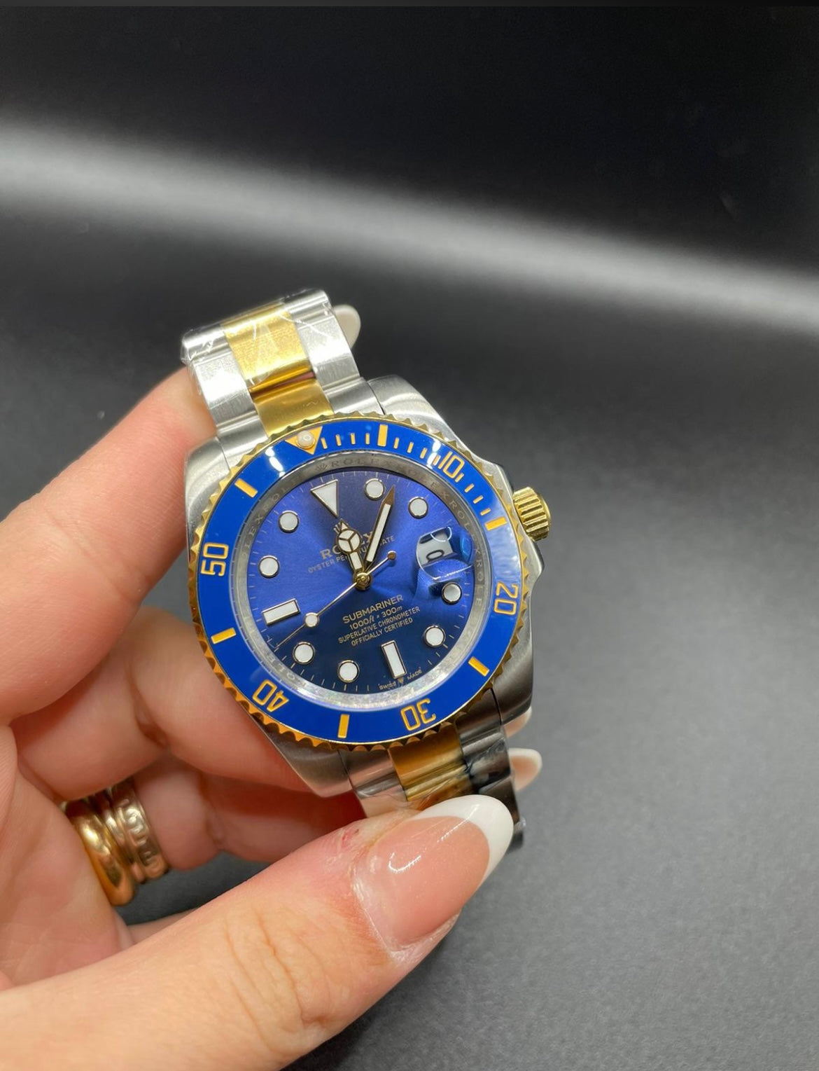 SUBMARINER ACCIAIO E ORO BLUE